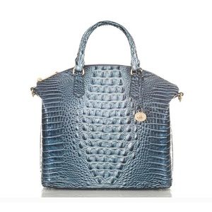 NWT BRAHMIN LG DUXBURY AQUARIUS HANDBAG LEATHER